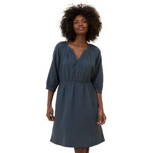 Pact Women's Blue Organic Cotton Dress, size Medium